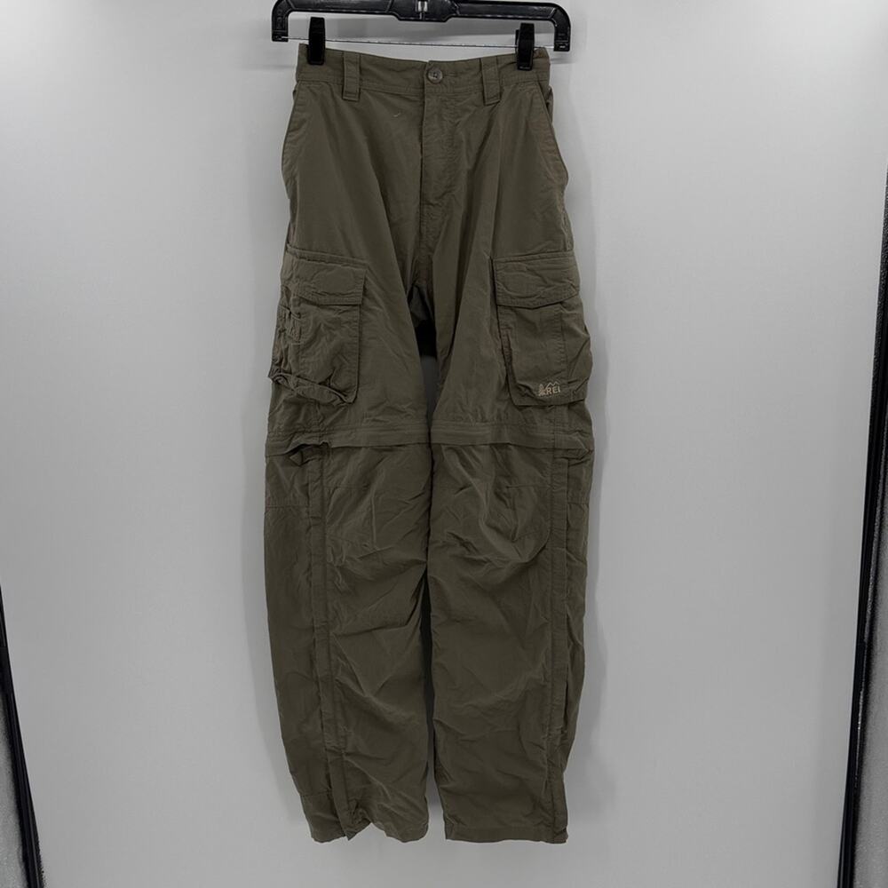 REI Men's Convertible Cargo Hiking Pants - Light Moss Green - 32L